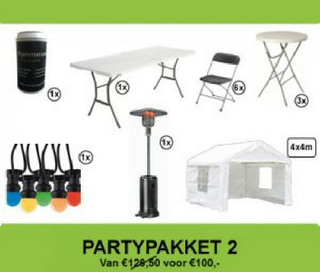 Partypakket 2 Huren - Partytentverhuur Stedendriehoek